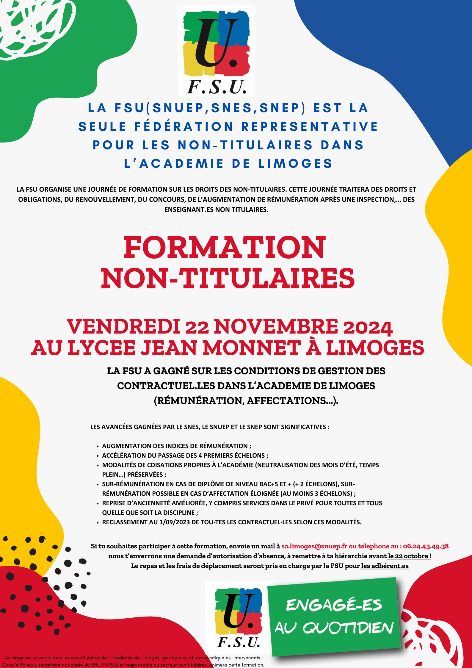 Formation non titulaires